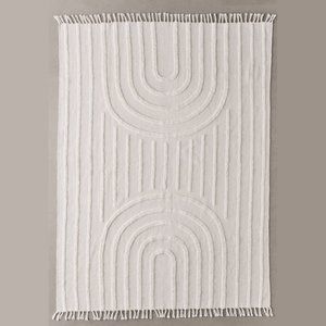 Urban Outfitters Modern Hilo Tufted Rug 5' x 7'